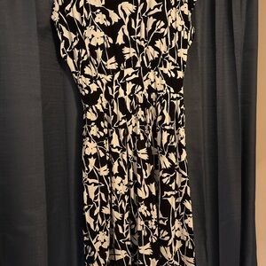 Serra Black and White Floral Maxi Dress